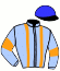 casaque portée par Saout Mlle C. jockey du cheval de course LIBREVILLE, information pmu ZETURF casaque portée par Saout Mlle C. jockey du cheval de course LIBREVILLE, information pmu ZETURF