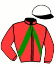 casaque portée par Raffin E. jockey du cheval de course DOLLAR SOYER, information pmu ZETURF