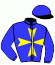 casaque portée par Plateaux J. jockey du cheval de course ANGELO DE L'ABBAYE (FR), information pmu ZETURF