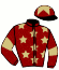 casaque portée par Crastus A. jockey du cheval de course HORUS DE LA BRUNIE (FR), information pmu ZETURF