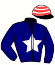 casaque portée par Delage Rém. jockey du cheval de course LE TOUAREG (FR), information pmu ZETURF