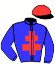 casaque portée par Crastus A. jockey du cheval de course ULTIMATUM (GB), information pmu ZETURF
