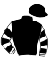 casaque portée par Le Pemp Mlle L. jockey du cheval de course SHASLIKA (FR), information pmu ZETURF