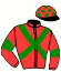 casaque portée par Foulard Mlle L. jockey du cheval de course IZAKAYA (FR), information pmu ZETURF