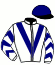 casaque portée par Foulon M. jockey du cheval de course KANO KEFI (FR), information pmu ZETURF