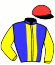 casaque portée par Dubourg K. jockey du cheval de course REDDINGTON (FR), information pmu ZETURF