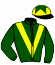 casaque portée par Fourcade R. jockey du cheval de course GOLDEN BROWN (FR), information pmu ZETURF