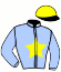 casaque portée par Grosjean J. jockey du cheval de course PLANISSIMO (FR), information pmu ZETURF