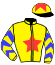casaque portée par Peslier O. jockey du cheval de course URWALD (GB), information pmu ZETURF