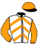 casaque portée par Merou Mlle A. jockey du cheval de course QUINTEPLUS (FR), information pmu ZETURF