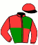 casaque portée par Denechere R. W. jockey du cheval de course FLICKA DU PERCHE (FR), information pmu ZETURF