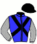 casaque portée par Dabouis A. jockey du cheval de course FRANCE DE FLEUR, information pmu ZETURF