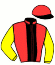 casaque portée par Thomain D. jockey du cheval de course FIORENTINO (FR), information pmu ZETURF