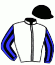 casaque portée par Plateaux J. jockey du cheval de course ROCK AND ROLL, information pmu ZETURF
