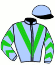 casaque portée par Guyon M. jockey du cheval de course ISICA (FR), information pmu ZETURF