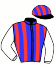 casaque portée par Santiago Mlle D. jockey du cheval de course BLU NAVY SEAL (IT), information pmu ZETURF