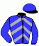 casaque portée par Bernard A. jockey du cheval de course STANTO, information pmu ZETURF