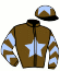 casaque portée par Merou Mlle A. jockey du cheval de course FINEHA (FR), information pmu ZETURF