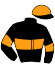 casaque portée par Gutierrez Val A. jockey du cheval de course JOE BLINING (FR), information pmu ZETURF