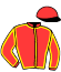 casaque portée par Nabet K. jockey du cheval de course HELICINE, information pmu ZETURF