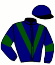 casaque portée par Le Pemp Mlle L. jockey du cheval de course MOHAWK WARRIOR, information pmu ZETURF