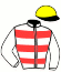 casaque portée par Veron F. jockey du cheval de course ATLANTIGO, information pmu ZETURF
