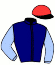 casaque portée par Lestrade B. jockey du cheval de course REDDINGTON, information pmu ZETURF
