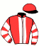 casaque portée par Sousa Ferreira R. jockey du cheval de course DEJA VUE, information pmu ZETURF