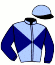 casaque portée par Gutierrez Val A. jockey du cheval de course FIAMELCA DOLOISE, information pmu ZETURF