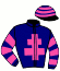 casaque portée par Bourlier S. jockey du cheval de course HOLD UP DREAM, information pmu ZETURF