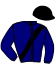 casaque portée par Bonnefoux X. jockey du cheval de course JOSS GRAND PRE, information pmu ZETURF
