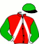 casaque portée par Gence F. jockey du cheval de course HARPER DE BANVILLE, information pmu ZETURF