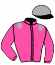 casaque portée par Barrier A. jockey du cheval de course JOKER DU LYS, information pmu ZETURF