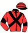 casaque portée par Barrier A. jockey du cheval de course HAUT BRION CODIE, information pmu ZETURF