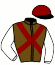 casaque portée par Piccone T. jockey du cheval de course LISBOA CHIRON, information pmu ZETURF