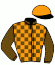 casaque portée par Gelormini G. jockey du cheval de course DANTE TURGOT, information pmu ZETURF