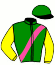 casaque portée par Petitjean K. jockey du cheval de course ICI MACHECOUL, information pmu ZETURF