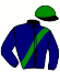casaque portée par Geray P. jockey du cheval de course HELFIE CHANTEINS, information pmu ZETURF
