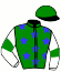 casaque portée par Lizee D. jockey du cheval de course HAPPY DES EPINES, information pmu ZETURF
