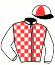 casaque portée par Faivre-picon G. jockey du cheval de course GALLOX, information pmu ZETURF