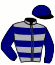 casaque portée par Blot P. jockey du cheval de course ROYAL BATAILLE, information pmu ZETURF