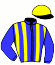 casaque portée par Yvon M. jockey du cheval de course FABIO DE TILOU, information pmu ZETURF casaque portée par Yvon M. jockey du cheval de course FABIO DE TILOU, information pmu ZETURF