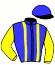 casaque portée par Merou Mlle A. jockey du cheval de course MESTREYF, information pmu ZETURF casaque portée par Merou Mlle A. jockey du cheval de course MESTREYF, information pmu ZETURF