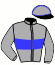 casaque portée par Vallee D. jockey du cheval de course ISCHIA, information pmu ZETURF casaque portée par Vallee D. jockey du cheval de course ISCHIA, information pmu ZETURF