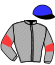 casaque portée par Morin V. jockey du cheval de course LEMNOS, information pmu ZETURF