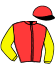 casaque portée par Mingant M. jockey du cheval de course REVOLUE, information pmu ZETURF