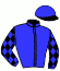 casaque portée par Clozier F. jockey du cheval de course LORCANTA, information pmu ZETURF