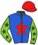 casaque portée par Hureau A. jockey du cheval de course LUMINE SKILL, information pmu ZETURF casaque portée par Hureau A. jockey du cheval de course LUMINE SKILL, information pmu ZETURF