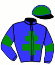 casaque portée par Geray P. jockey du cheval de course KORSO, information pmu ZETURF casaque portée par Geray P. jockey du cheval de course KORSO, information pmu ZETURF
