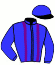 casaque portée par Blandin A. jockey du cheval de course KARVINA D'ELA, information pmu ZETURF